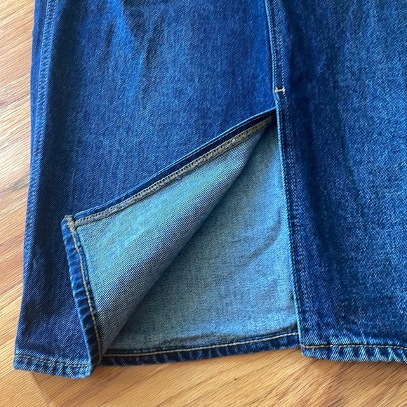 Old Navy Higher High-Rise Button-Fly Midi Jean Pencil Skirt Girls size 14 (25) - Picture 6 of 10